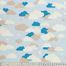 L131236 Ткань ламинированная MEZfabrics Bunny & Cloud, ширина 136-138см,  MEZ (03005, New!)