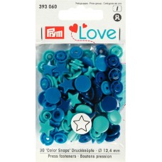 Серия Prym Love - Кнопки Color Snaps, звезда 12,4мм, Prym, 393060
