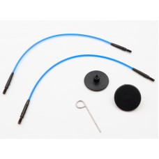 Набор тросиков для мини съемных спиц Denim Indigo Wood, длина 13 (27) и 17 (30)см, KnitPro, 10640