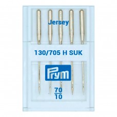 Иглы для швейных машин с плоской колбой 130/705 H SUK, джерси N 90, сталь, серебристый, Prym, 152226