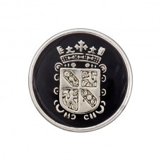 Пуговица на ножке, размер 22мм, металл/пластик, черный, Union Knopf by Prym, U0450704022080101-20