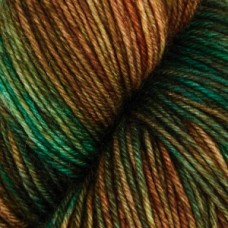 Terra /Терра/ пряжа KnitPro (75% шерсть мериноса Superwash, 25% нейлон), 100г/380м (VR2013, Himalayas (Гималаи), зеленый/коричневый, New!)