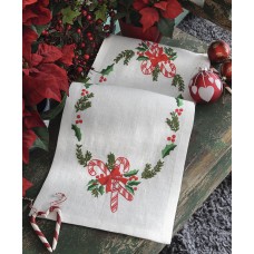 Набор для вышивания Anchor: салфетка-дорожка Christmas Candy 27*80см, MEZ, 9240000-03530