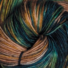 Terra /Терра/ пряжа KnitPro (75% шерсть мериноса Superwash, 25% нейлон), 100г/380м (VR2001, riverbank (берег реки), зеленый/синий)