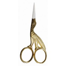 Ножницы для вышивания Аист, длина 9,3см, закаленная нержавеющая сталь, золотистый, Kleiber, 921-69