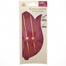 Спицы круговые Knina Swivel 3мм/80см, бамбук, натуральный, Tulip, KS-800300