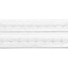 Лента-застежка с крючками (с защитой от ржавчины), 7м, 19мм, белая, на кассете 992102