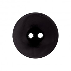 Пуговица с 2 отверстиями, размер 18мм, пластик, черный, Union Knopf by Prym, 0023289018008001
