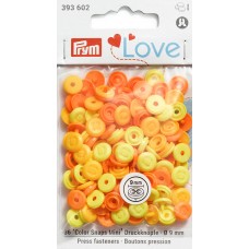 Серия Prym Love - Набор кнопок Color Snaps Mini с имитацией стежка, диаметр 9мм, Prym, 393602