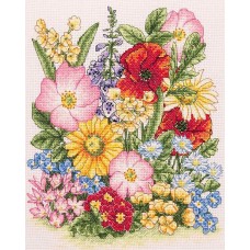 PCE961 Набор для вышивания Anchor Meadow Flowers 25*20см, MEZ, Венгрия