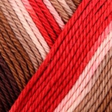 Catania Color /Катания Колор/ пряжа Schachenmayr original, MEZ, 9801780 (00236, fudge color (цвет помадки), белый/коричневый/красный/розовый, ОЖИДАЕМ)