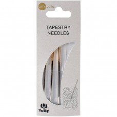 Иглы ручные для шитья пряжей, круглый наконечник, размер 2,1*65мм (N 14), сталь, Tulip, AC-035e