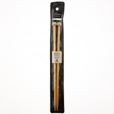 Спицы прямые Bamboo 6,5мм/25см, бамбук, натуральный, 2шт в упаковке, Tulip, KNS100650
