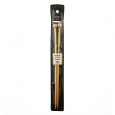 Спицы прямые Bamboo 5,5мм/25см, бамбук, натуральный, 2шт в упаковке, Tulip, KNS100550