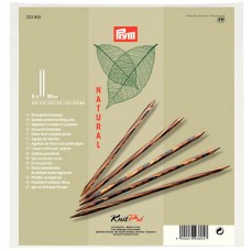 *  Набор чулочных спиц NATURAL 2, 2,5, 3, 3,5, 4, 4,5мм/20см, Prym, 223805