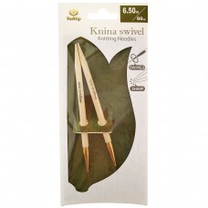 Спицы круговые Knina Swivel 6,5мм/60см, бамбук, натуральный, Tulip, KS-600650