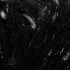 Pebble Mohair /Пэбл Мохер/ пряжа Schachenmayr, MEZ, 9807016 (00099, black, белый/черный, ОЖИДАЕМ)