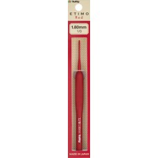Крючок для вязания с ручкой ETIMO Red 1,8мм, алюминий/пластик, красный, Tulip, TED-010e