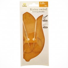 Спицы круговые Knina Swivel 3,25мм/40см, бамбук, натуральный, Tulip, KS-400325