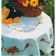 Набор для вышивания Anchor: скатерть Poppies Tablecloth  80*80см, MEZ Венгрия, ETW11