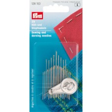 128153 Иглы ручные, набор д/шитья, штопки, с нитевдевателем, 29шт в  блистере
