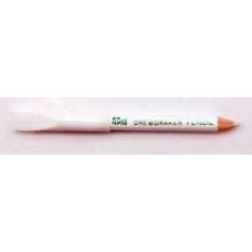 611630 Меловой карандаш со стирающей кисточкой, 11см, белый, 1шт