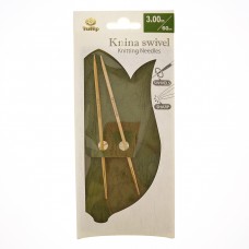 Спицы круговые Knina Swivel 3мм/60см, бамбук, натуральный, Tulip, KS-600300