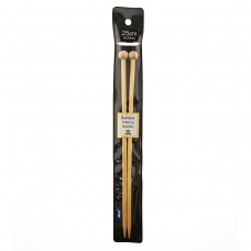 Спицы прямые Bamboo 6мм/25см, бамбук, натуральный, 2шт в упаковке, Tulip, KNS100600