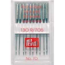 Иглы д/швейных машин с плоской колбой, N70, 10шт в пенале 151542