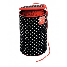 Футляр для пряжи Polka dots диаметр 14,5см, высота 21,5см, Prym, 610677