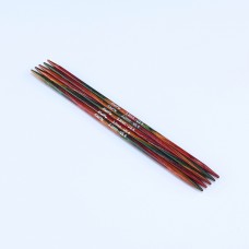 Спицы чулочные Symfonie 2 3,5мм/15см, ламинированная береза, многоцветный, KnitPro, 55026