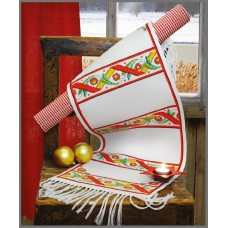 Набор для вышивания Anchor: салфетка-дорожка Rustic Style In Red,  MEZ, 9240000-02503