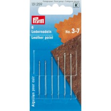 Набор игл ручных для кожи с трехсторонним острием N 3-7, Prym, 131259