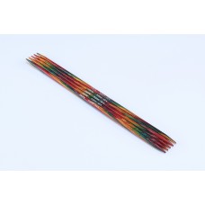 Спицы чулочные Symfonie 2 4мм/20см, ламинированная береза, многоцветный, KnitPro, 55046