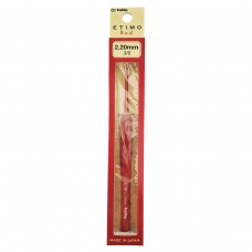 Крючок для вязания с ручкой ETIMO Red 2,2мм, алюминий/пластик, красный, Tulip, TED-030e