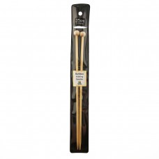 Спицы прямые Bamboo 5мм/25см, бамбук, натуральный, 2шт в упаковке, Tulip, KNS100500
