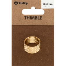 Наперсток Кольцо, диаметр 16мм, сталь, золотистый, Tulip, SN-004e