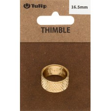 Наперсток Кольцо, диаметр 16,5мм, сталь, золотистый, Tulip, SN-005e