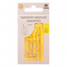 Набор игл ручных для пряжи, изогнутый кончик, Tulip, AC-065e