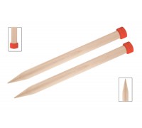 Спицы прямые Jumbo Birch 20мм/35см, KnitPro, 35270