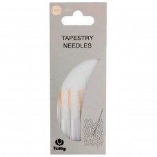 Иглы ручные для шитья пряжей, круглый наконечник, размер 1,07*45,5мм (N 20), сталь, Tulip, AC-040e