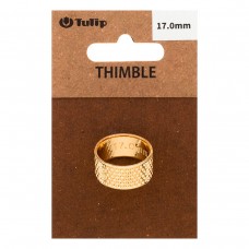 Наперсток Кольцо, диаметр 17мм, сталь, золотистый, Tulip, SN-006e