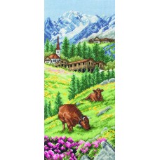 Набор для вышивания Anchor Swiss Alpine Landscape 32*14см, MEZ, PCE0811