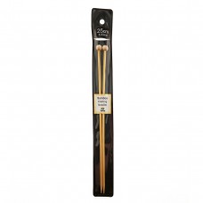 Спицы прямые Bamboo 4мм/25см, бамбук, натуральный, 2шт в упаковке, Tulip, KNS100400