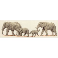 Набор для вышивания Anchor Elephant Stroll 14*47см, MEZ, PCE732