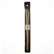 Спицы прямые Bamboo 4,5мм/25см, бамбук, натуральный, 2шт в упаковке, Tulip, KNS100450