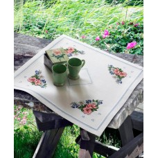 9240000-03303 Набор для вышивания Anchor: скатерть Poppy Daisy & Bluebell Table, MEZ, Венгрия