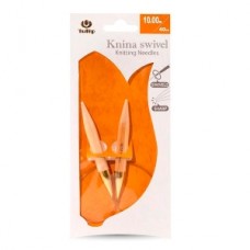 Спицы круговые укороченные Knina Swivel 10мм/40см, бамбук, натуральный, Tulip, KS-401000