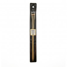 Спицы прямые Bamboo 3мм/25см, бамбук, натуральный, 2шт в упаковке, Tulip, KNS100300
