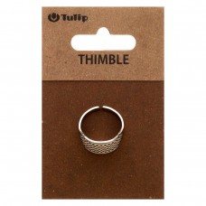 Наперсток Кольцо, регулируемый, сталь, серебристый, Tulip, SN-008e